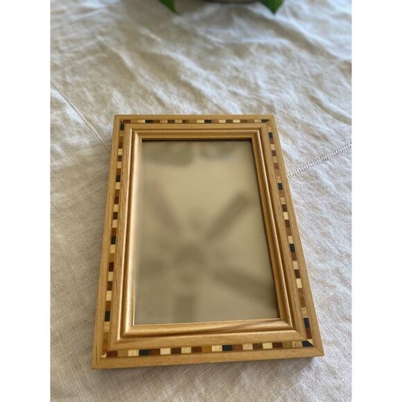 Philip Whitney Picture Photo Frame Inlay Inlaid Solid Wood 4x6 Marquetry Mission - Picture 3 of 8